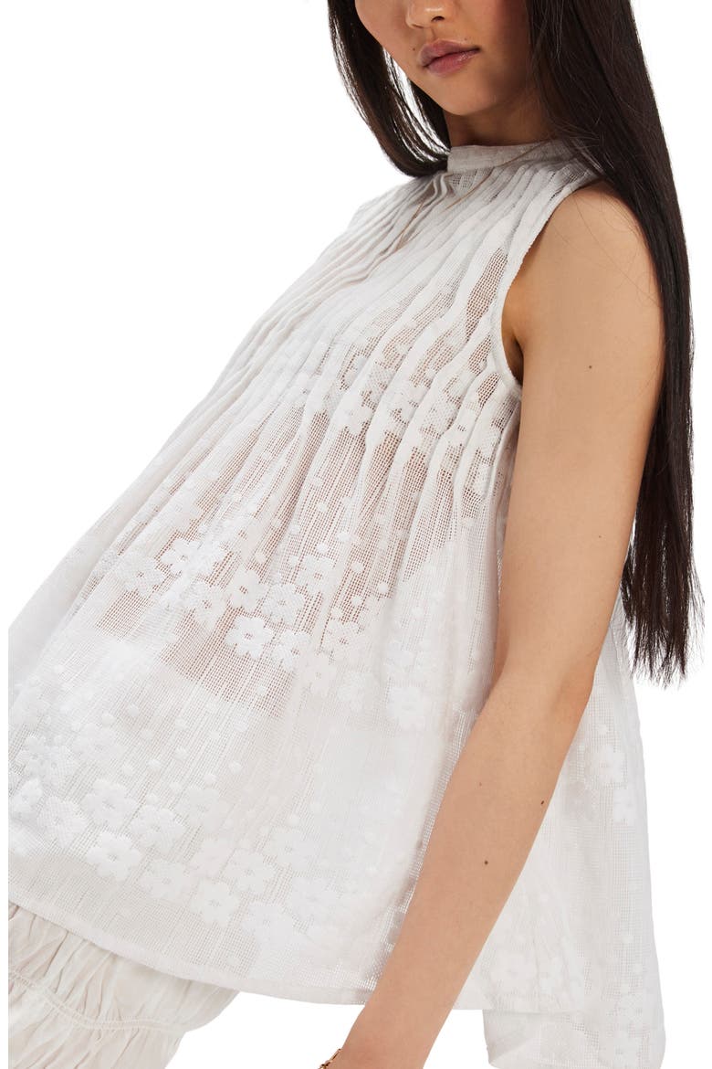 Moon Magic Mesh Tunic Top, Alternate, color, CLEAN IVORY