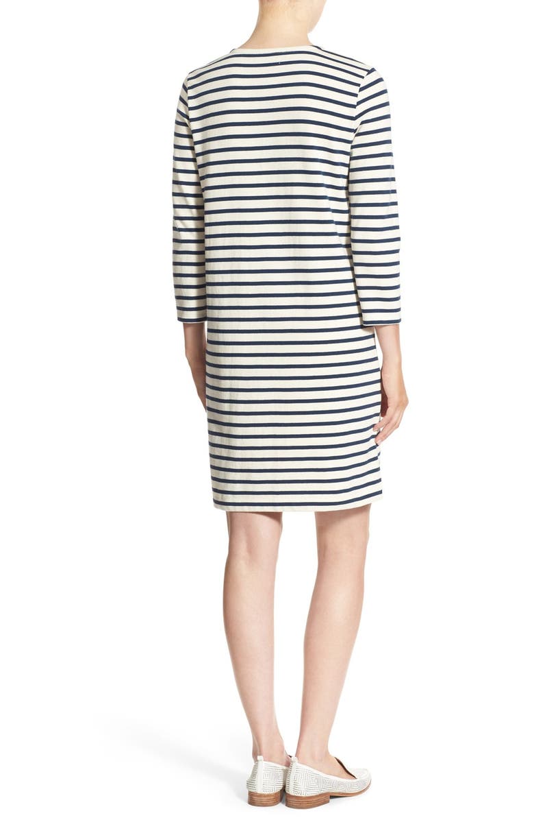 Madewell Stripe Raglan Shirtdress, Alternate, color,