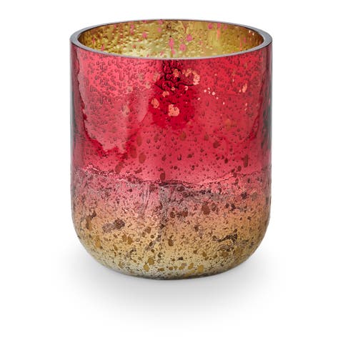 Beautifully Done Seasonal Cranberry Currant Small Radiant Glass Candle