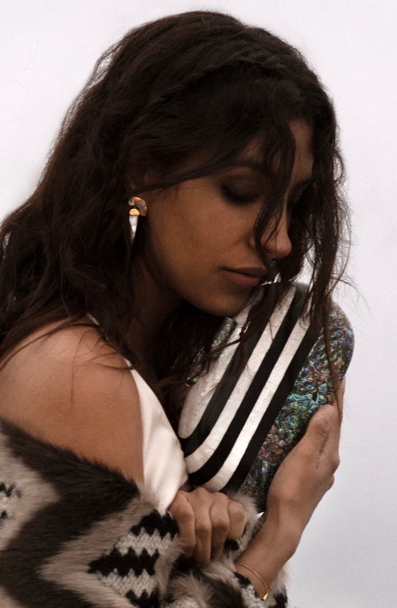 Freya Rose Warrioress At Night Earrings, Alternate, color, 