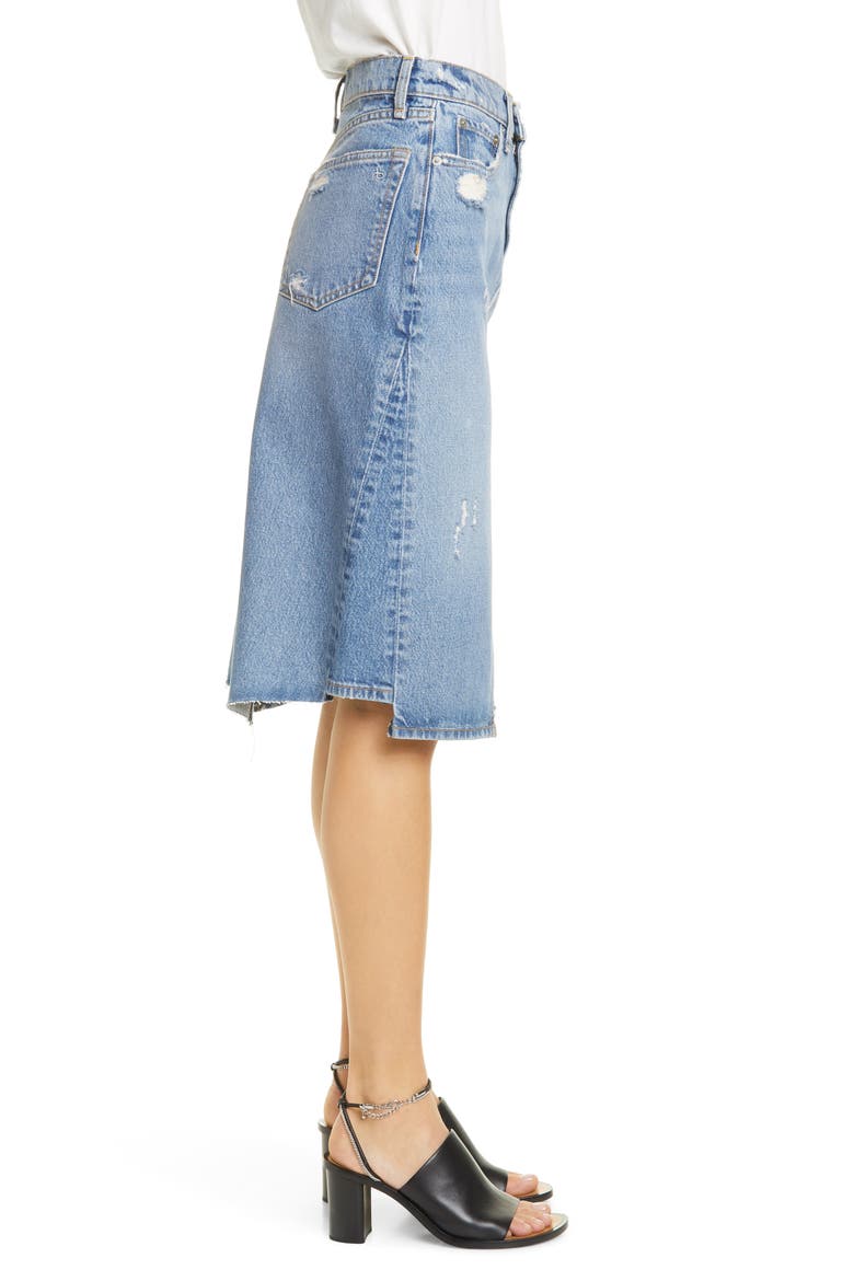 Denim Skirt, Alternate, color, ARENA