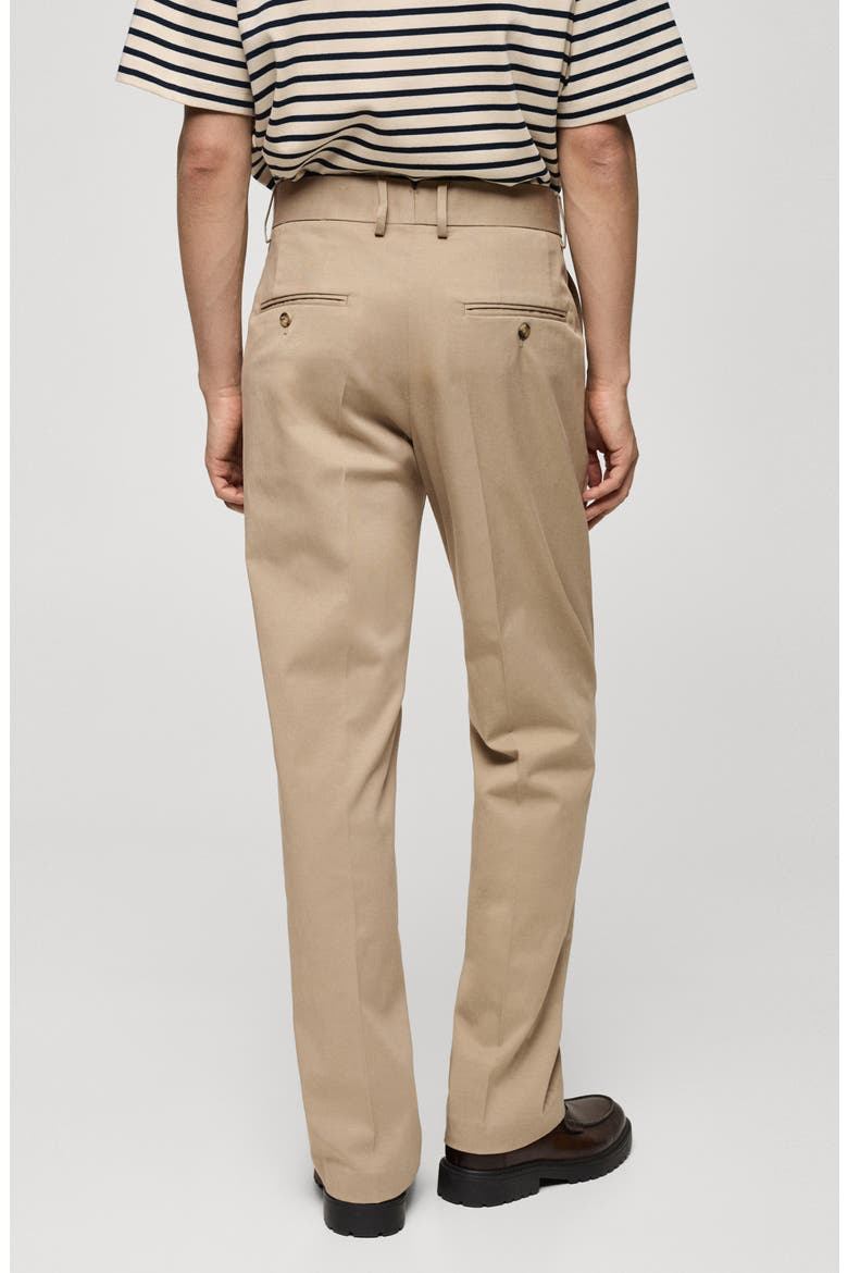 Regular Fit Straight Leg Tencel® & Cotton Pants, Alternate, color, MEDIUM BROWN