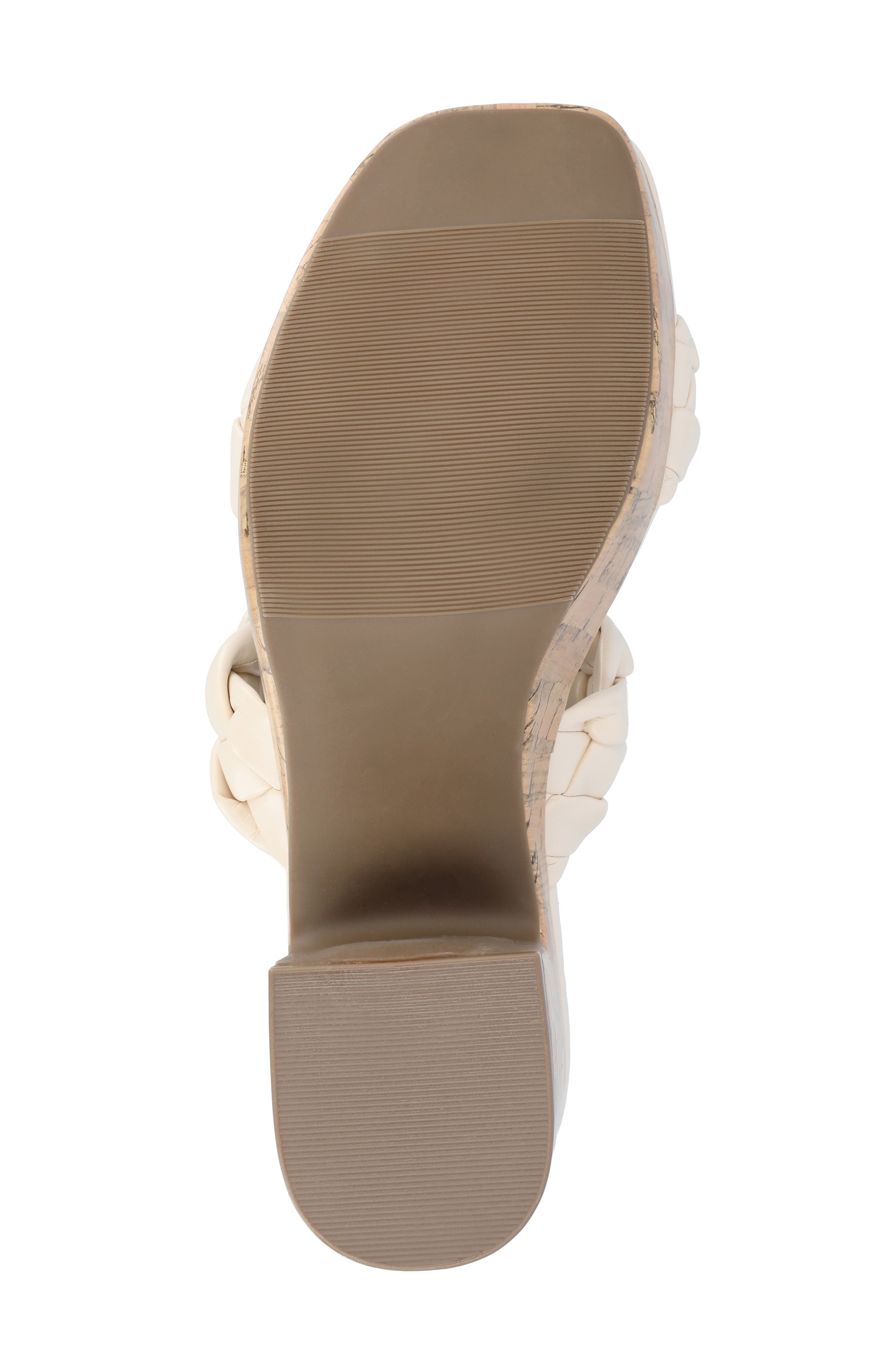 Journee Collection Kyaa Vegan Leather Platform Sandal, Alternate, color, Beige
