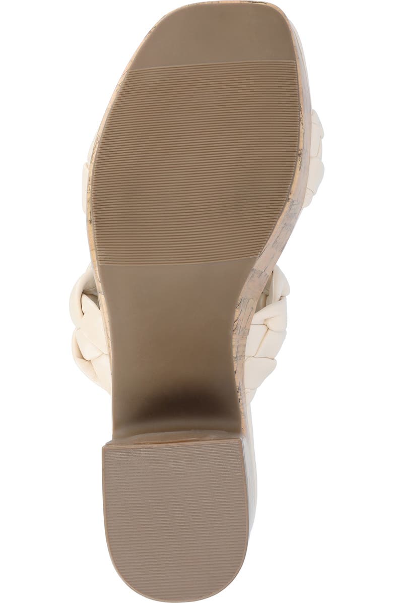 Journee Collection Kyaa Vegan Leather Platform Sandal, Alternate, color, Beige