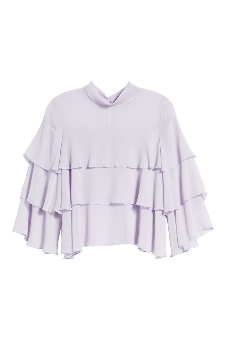 Tiered Ruffle Blouse, Alternate, color, LILAC