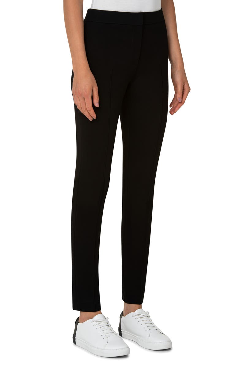 Akris punto Stretch Jersey Pants, Alternate, color, Black