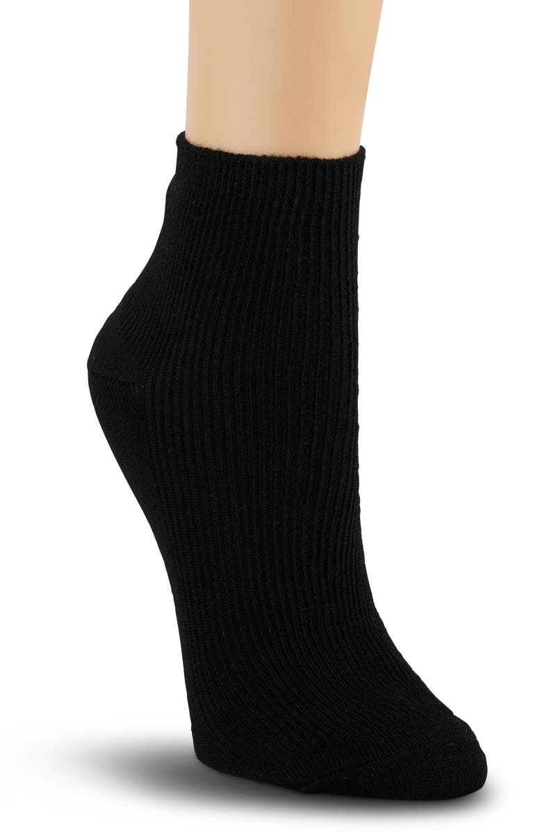 Laundry by Shelli Segal 6-Pack Lettuce Edge Quarter Length Socks, Alternate, color, White Multi