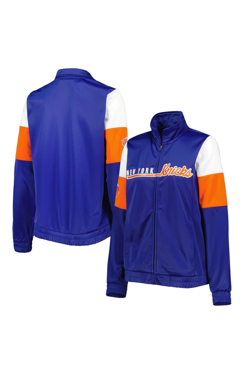 G-III 4HER BY CARL BANKS Women's G-III 4Her by Carl Banks Blue New York Knicks Change Up Full-Zip Track Jacket, Main, color, Blue