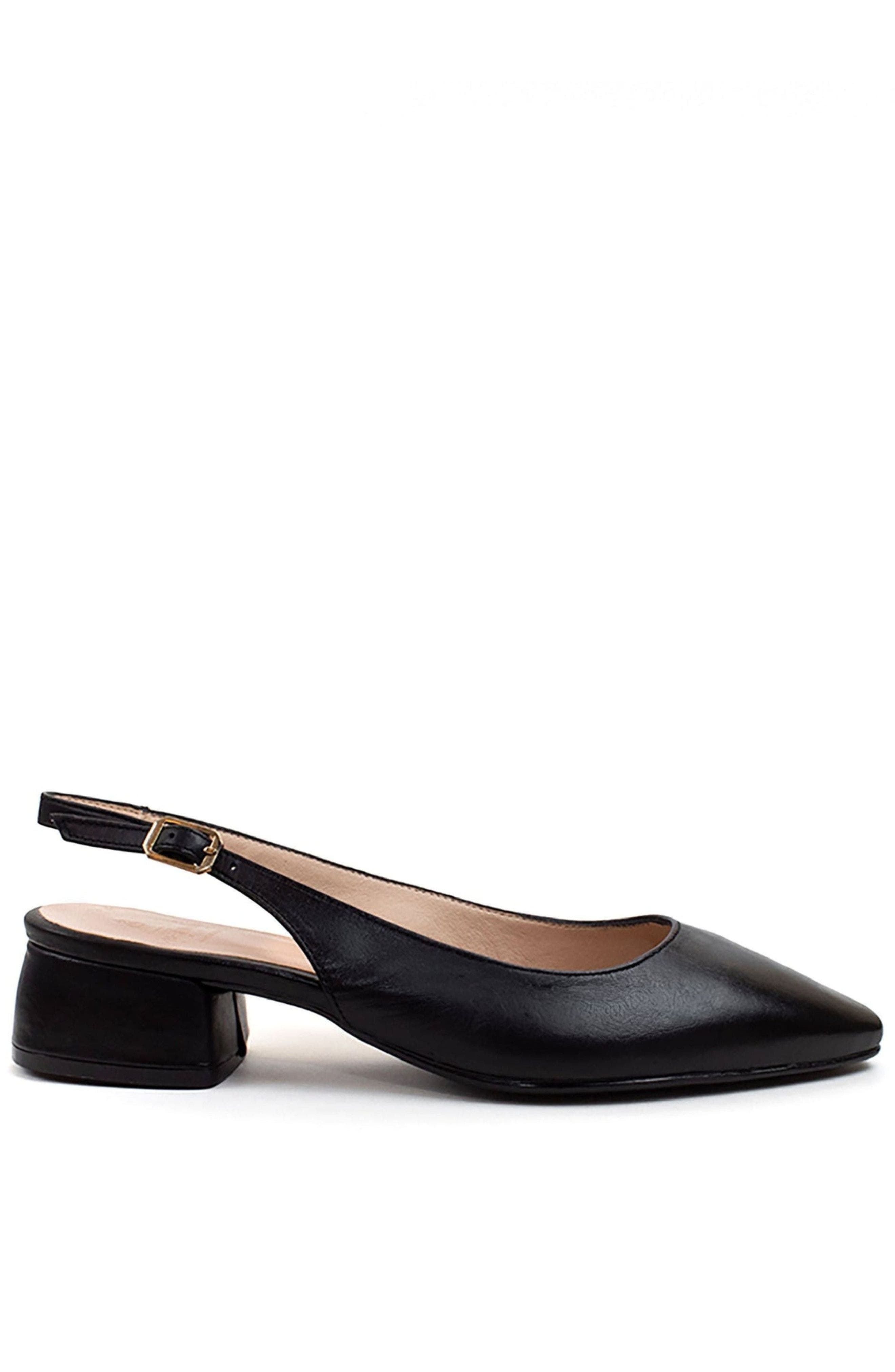 Menina Step Berta All Slingback Flat, Main, color, Black