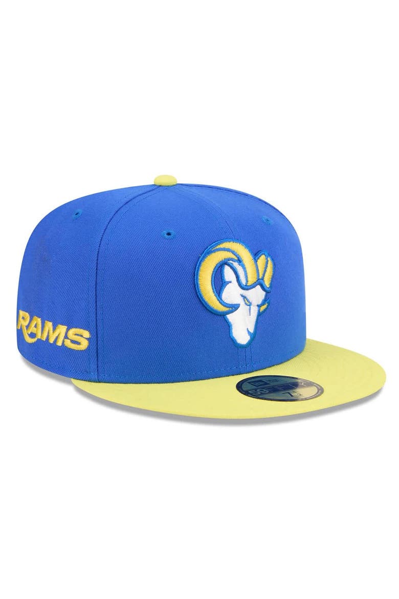 Men's New Era Royal/Gold Los Angeles Rams  59FIFTY Fitted Hat, Main, color, Royal