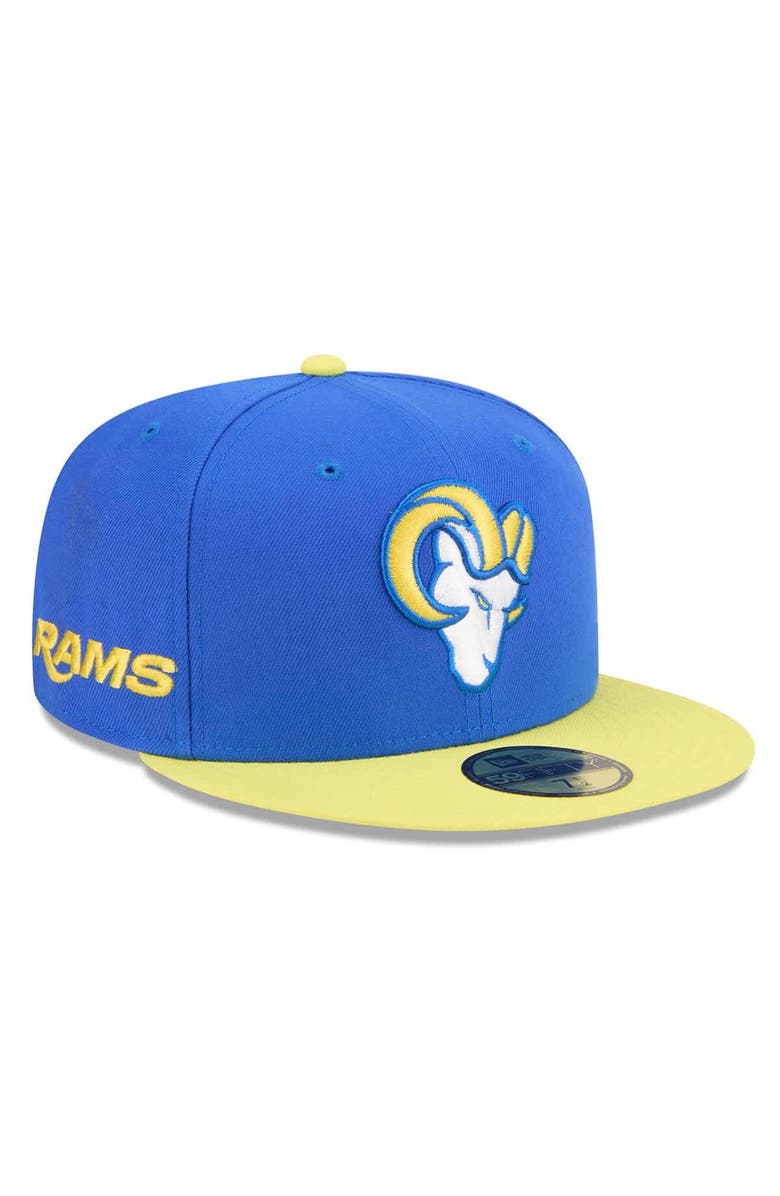 New Era Men's New Era Royal/Gold Los Angeles Rams 59FIFTY Fitted Hat, Main, color, Royal
