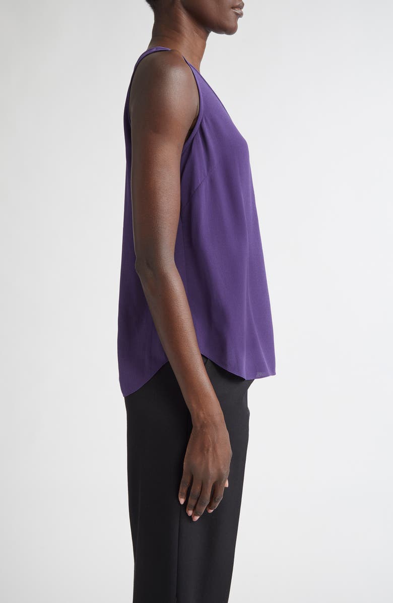 ST. JOHN Silk Crepe Shell, Alternate, color, Deep Purple