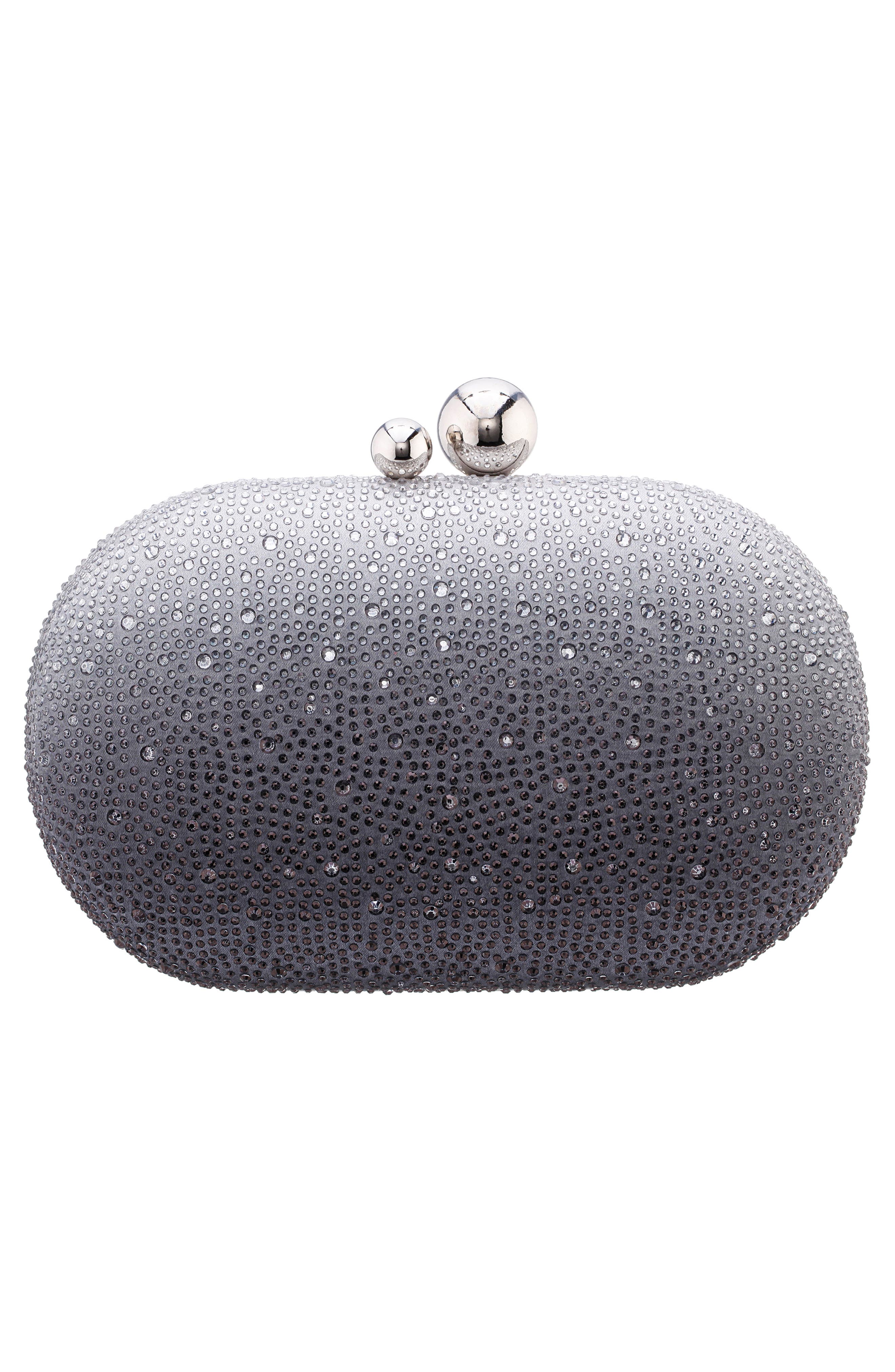 Nina Criss Ombré Crystal Minaudière, Alternate, color, 