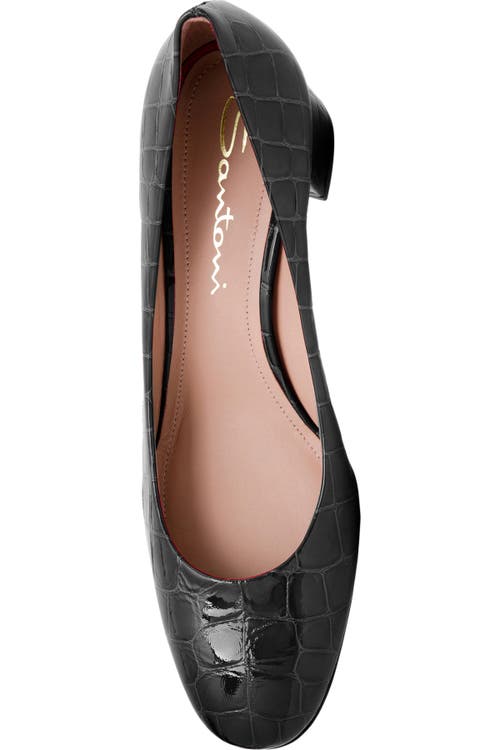 Santoni Low-heel Pump In Black