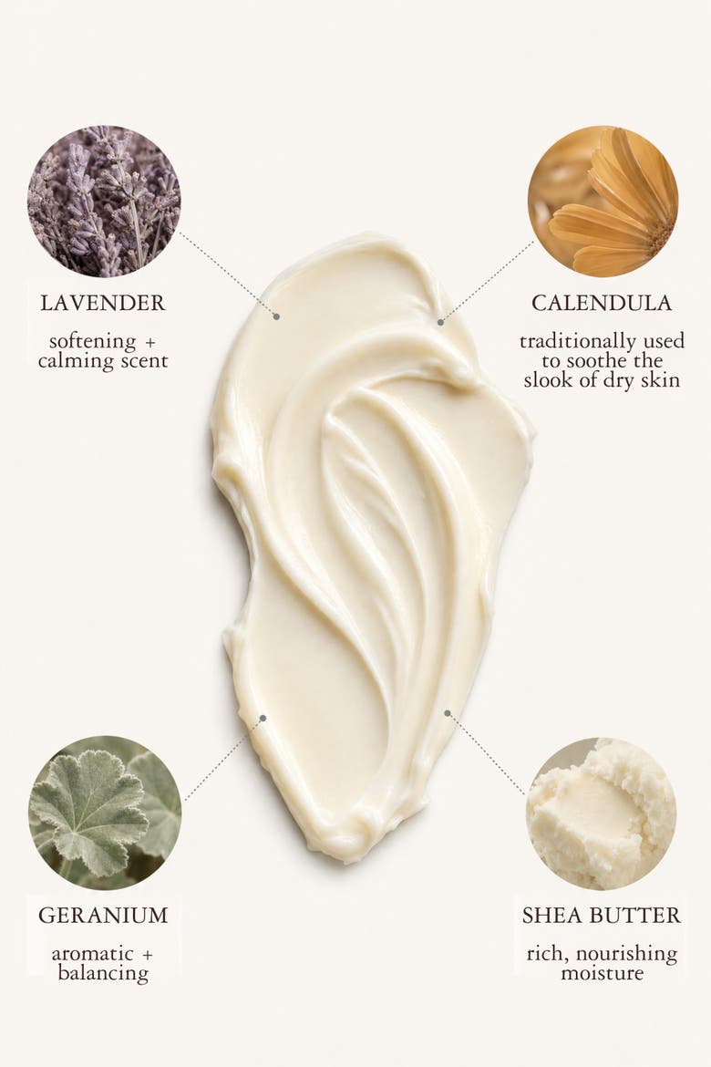Geranium Lavender Nourishing Softening Hand Cream, Alternate, color, Cream