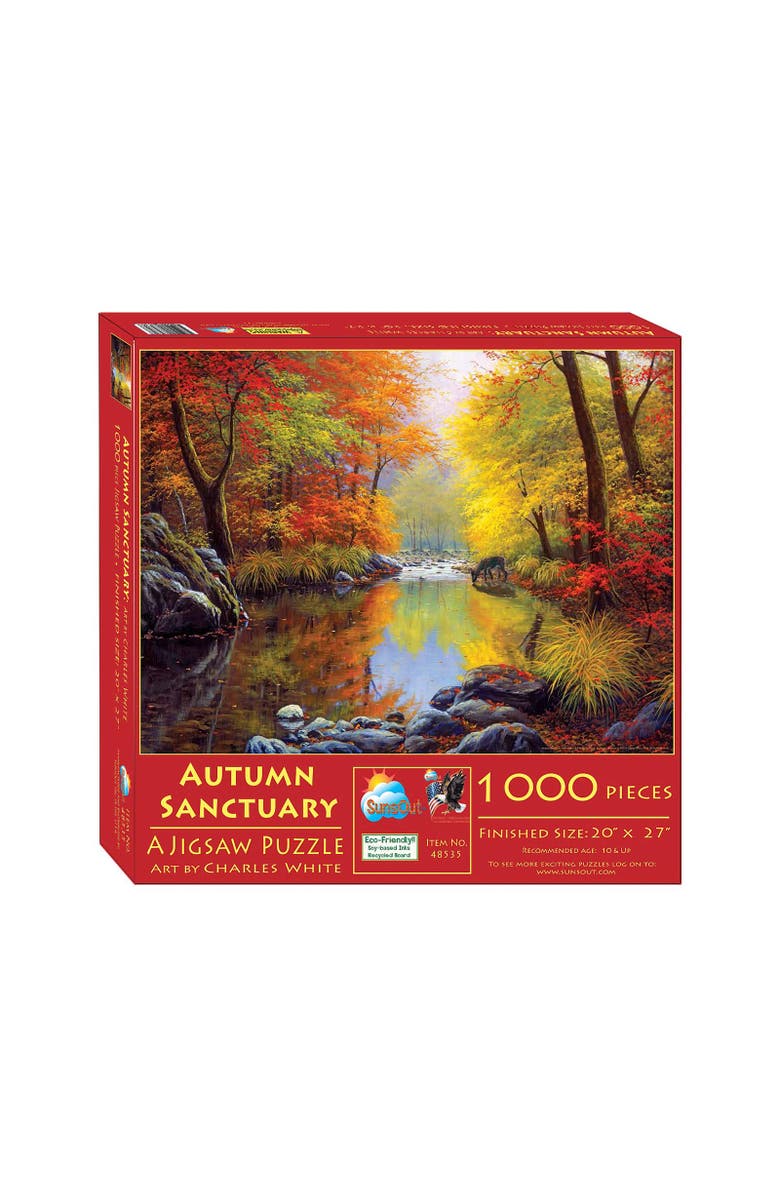 Sunsout Autumn Sanctuary 1000 piece Jigsaw Puzzle for Adults, Alternate, color, Multicolor