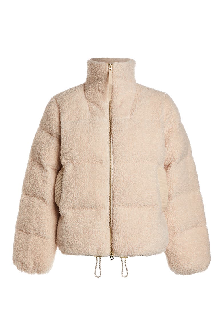 Wilkins Fleece Puffer Jacket, Alternate, color, SANDSHELL