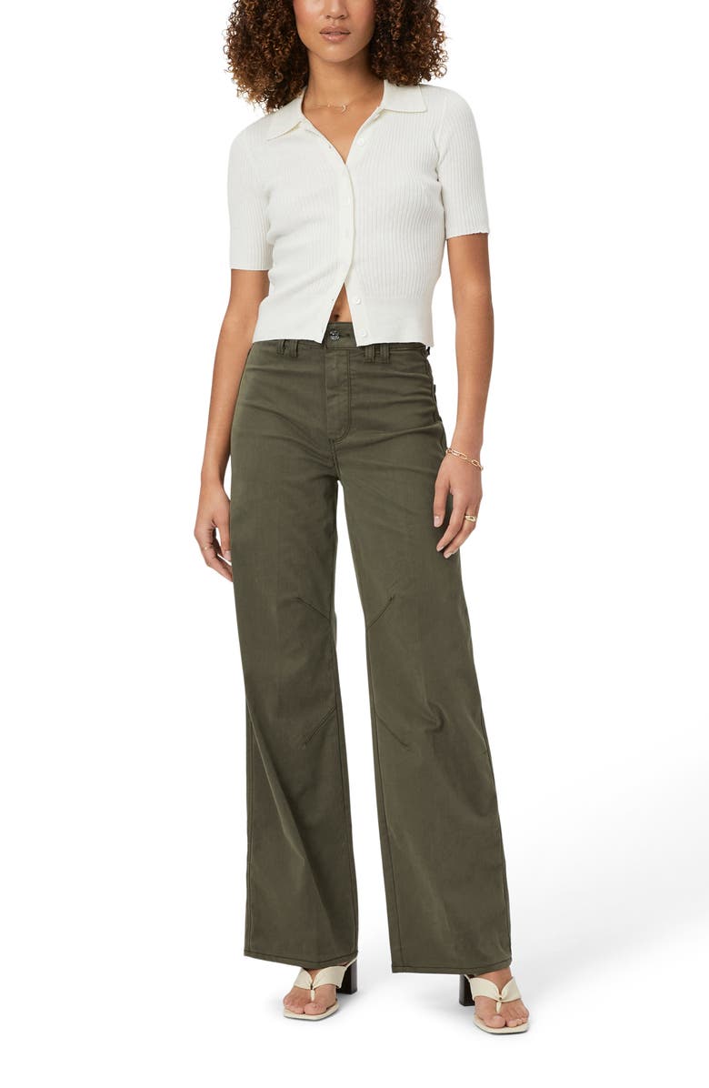 PAIGE Lianne Short Sleeve Cotton Blend Polo Sweater, Alternate, color, 