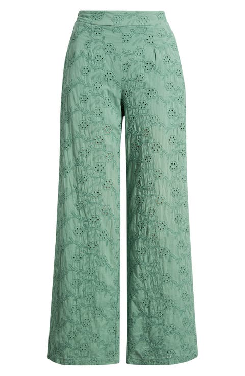Colosseum Cotton Eyelet Pants