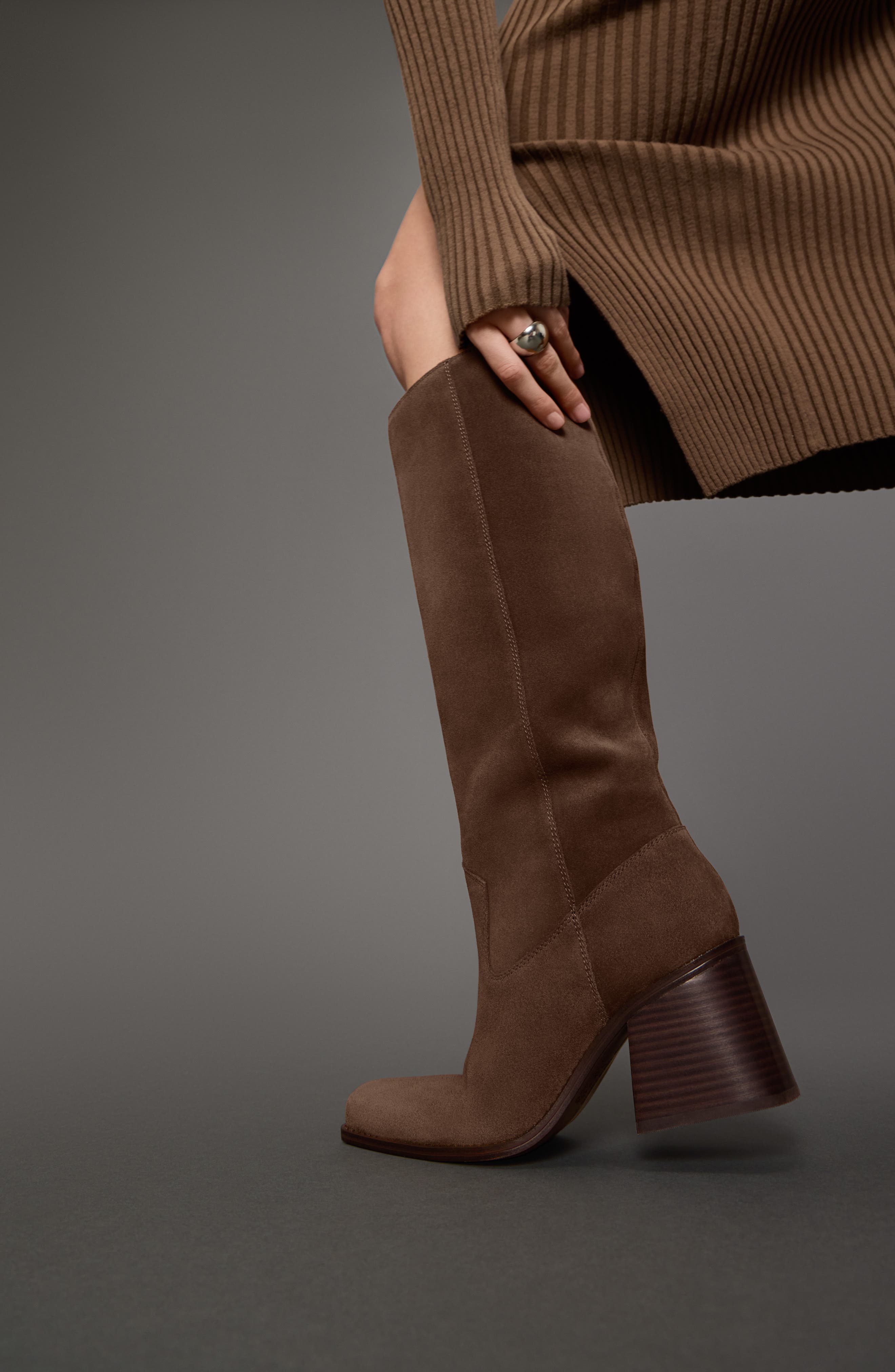 Sangeti Knee High Boot, Alternate, color, TOASTED TAUPE VERONA
