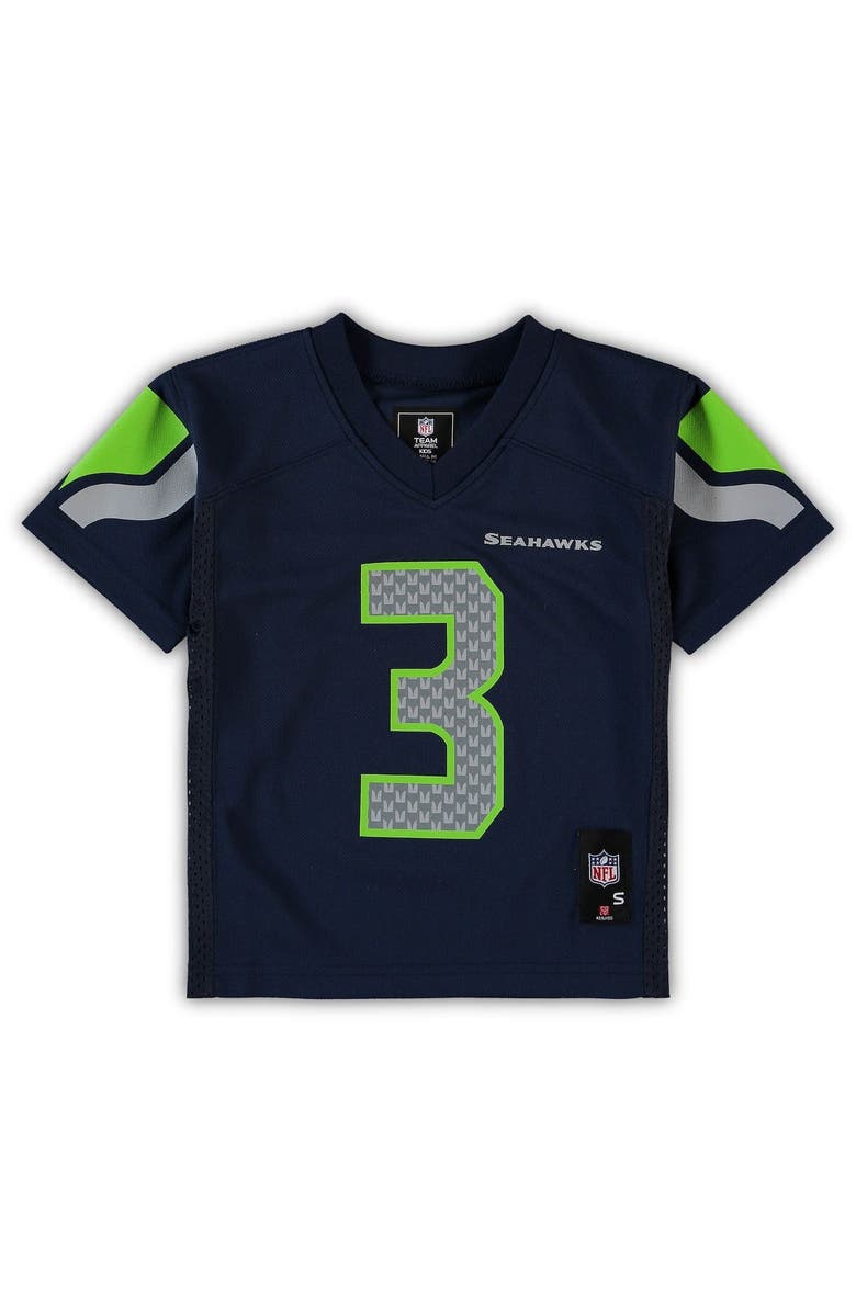 Outerstuff Preschool Russell Wilson College Navy Seattle Seahawks Replica Player Jersey, Alternate, color, 