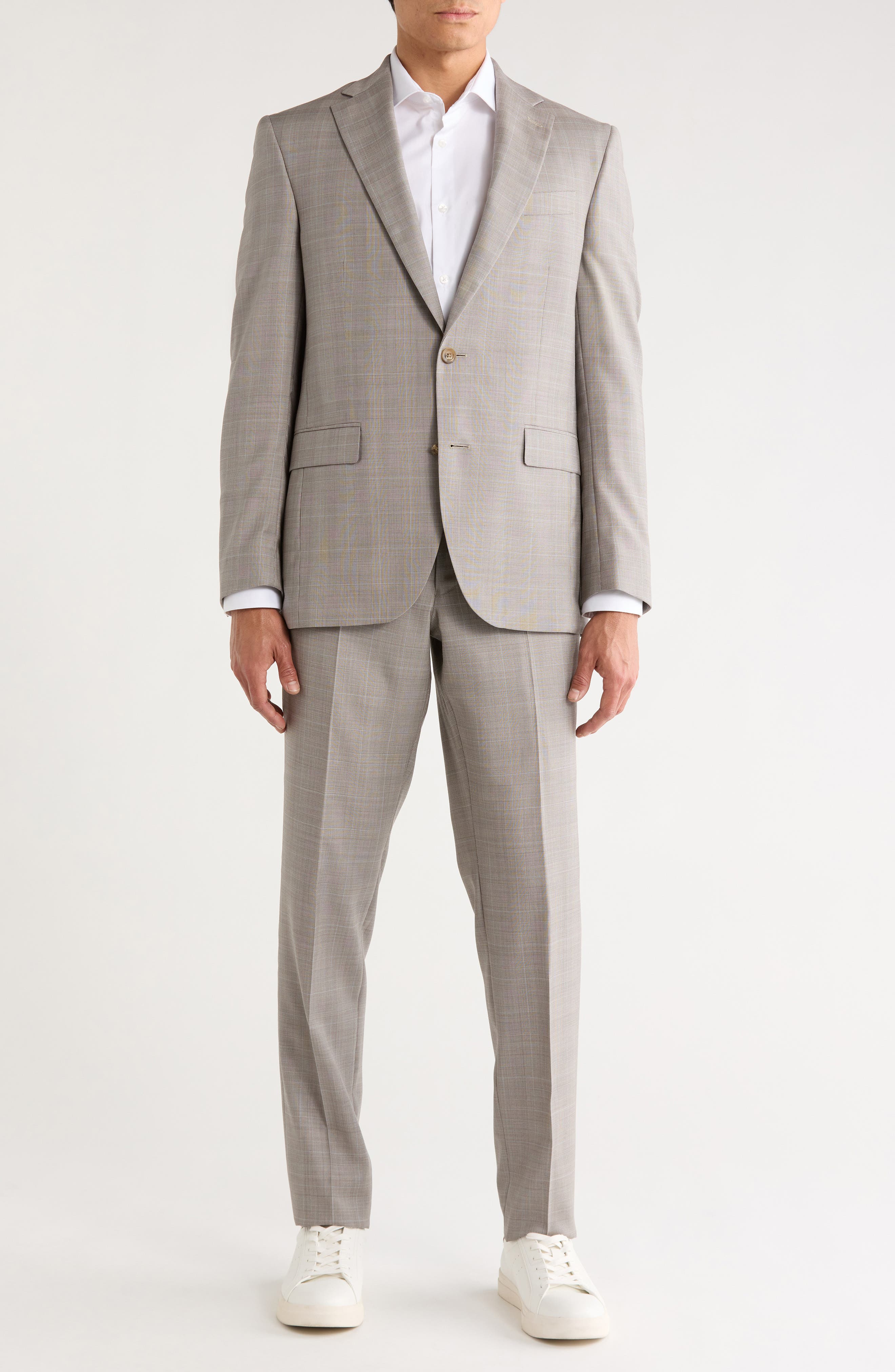 Explo Plaid Wool Suit