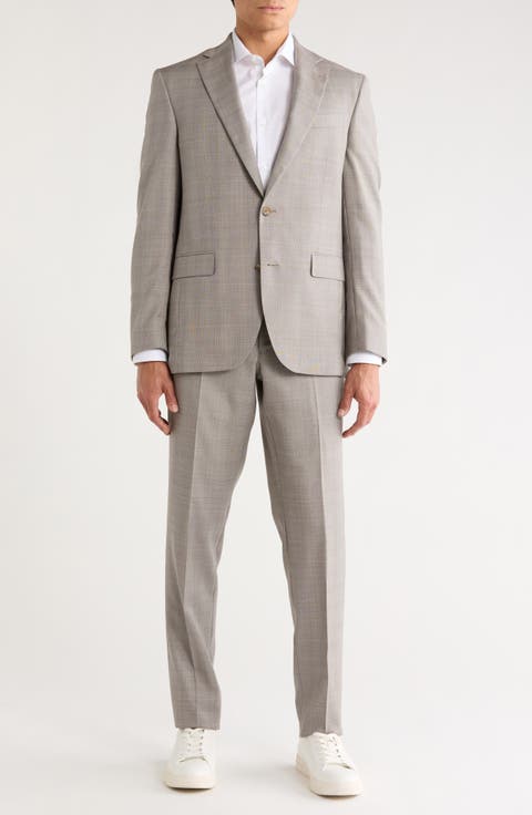 Explo Plaid Wool Suit