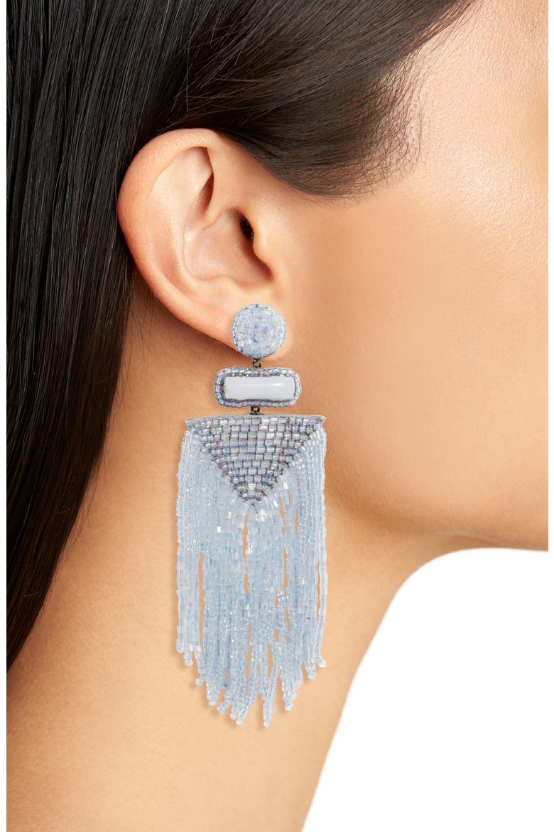 Jody Beaded Tassel Earrings, Alternate, color, POWDER BLUE