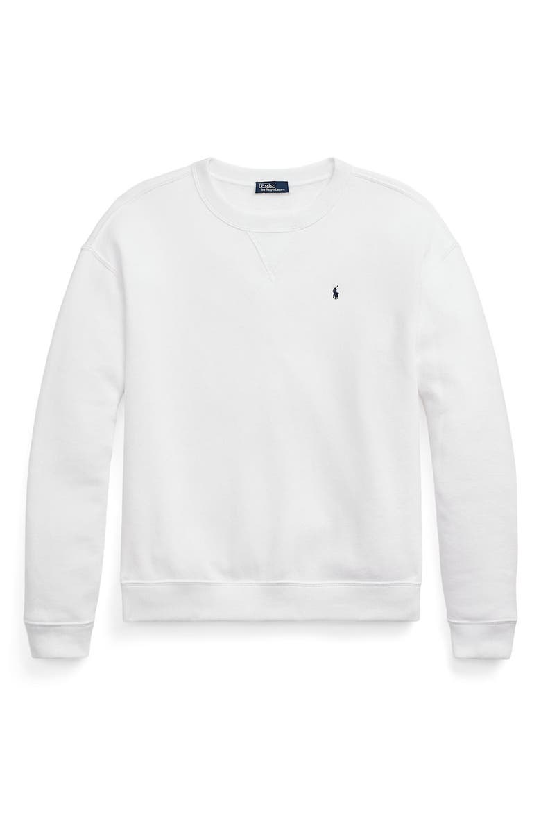 Polo Ralph Lauren Arctic Fleece Sweatshirt, Alternate, color, White