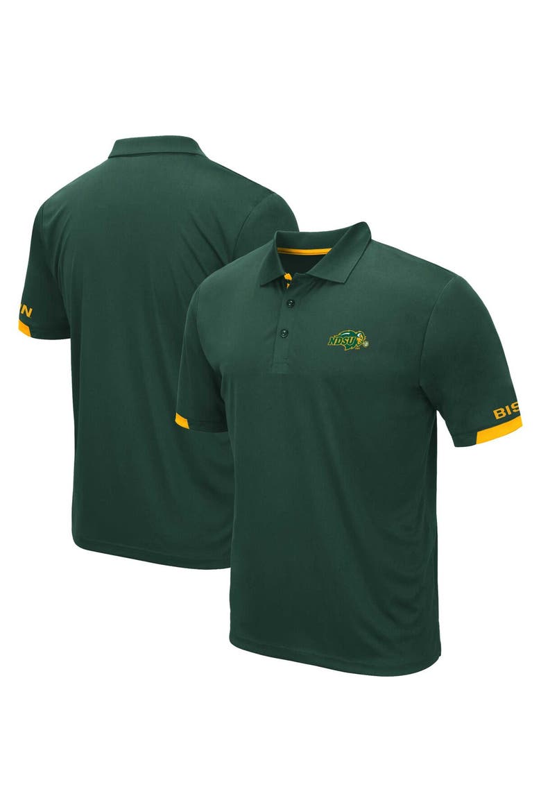 Men's Colosseum Green NDSU Bison Santry Lightweight Polo, Main, color, Green