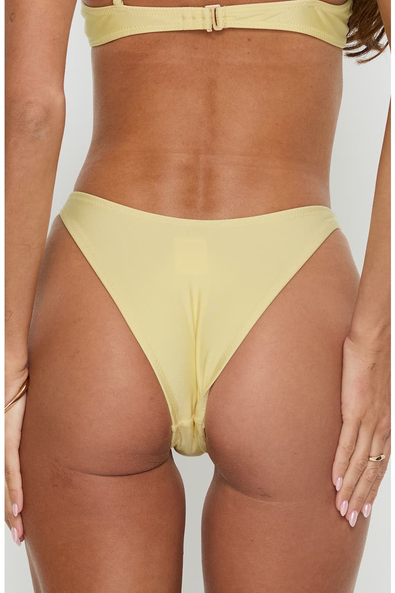 Sadley High Side Bikini Bottoms, Alternate, color, LEMON
