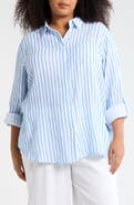 beachlunchlounge Alena Cotton Button-Up Shirt