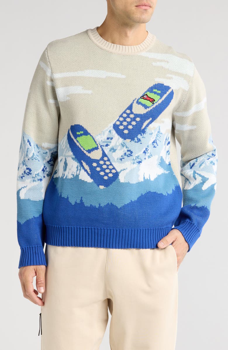 ICECREAM Cell Service Cotton Knit Sweater, Main, color,