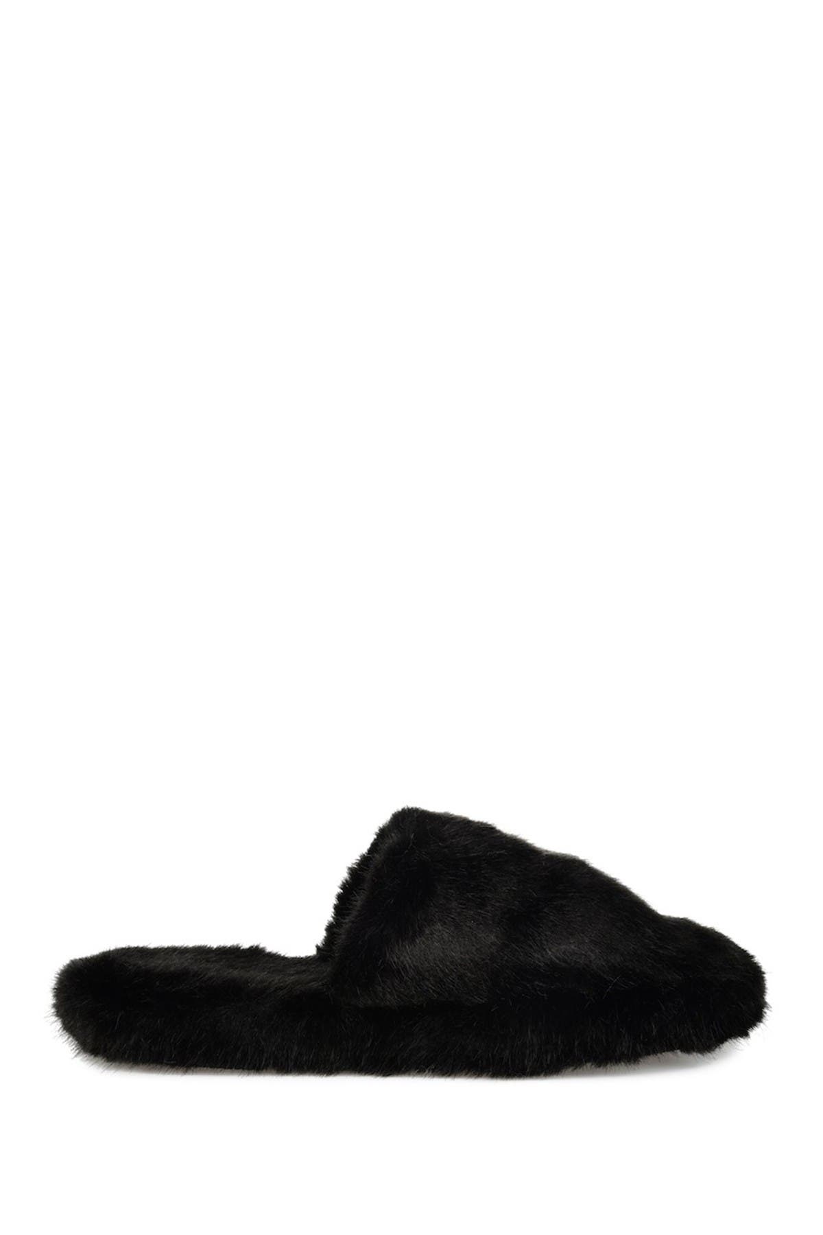 Journee Collection Cozy Faux Fur Slipper, Main, color, 