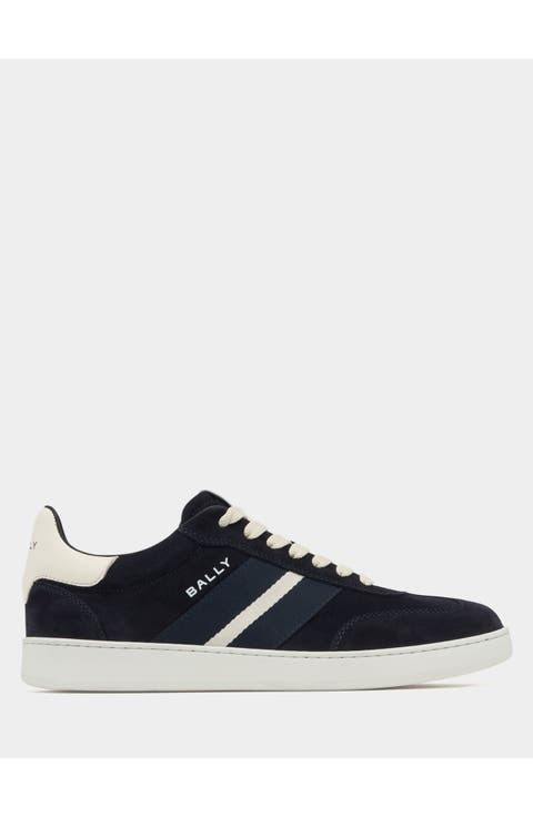 Retro Crest Sneaker in Calf Suede