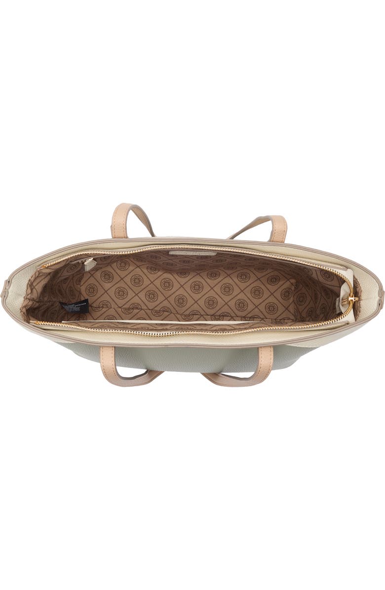 Nanette Lepore Sabine Colorblock Tote Bag & Pouch, Alternate, color, Clary Sage - Rice - Warm Taupe