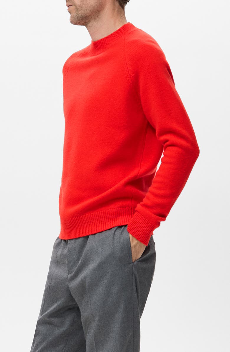 MANGO Raglan Sleeve Wool Sweater, Alternate, color, Red