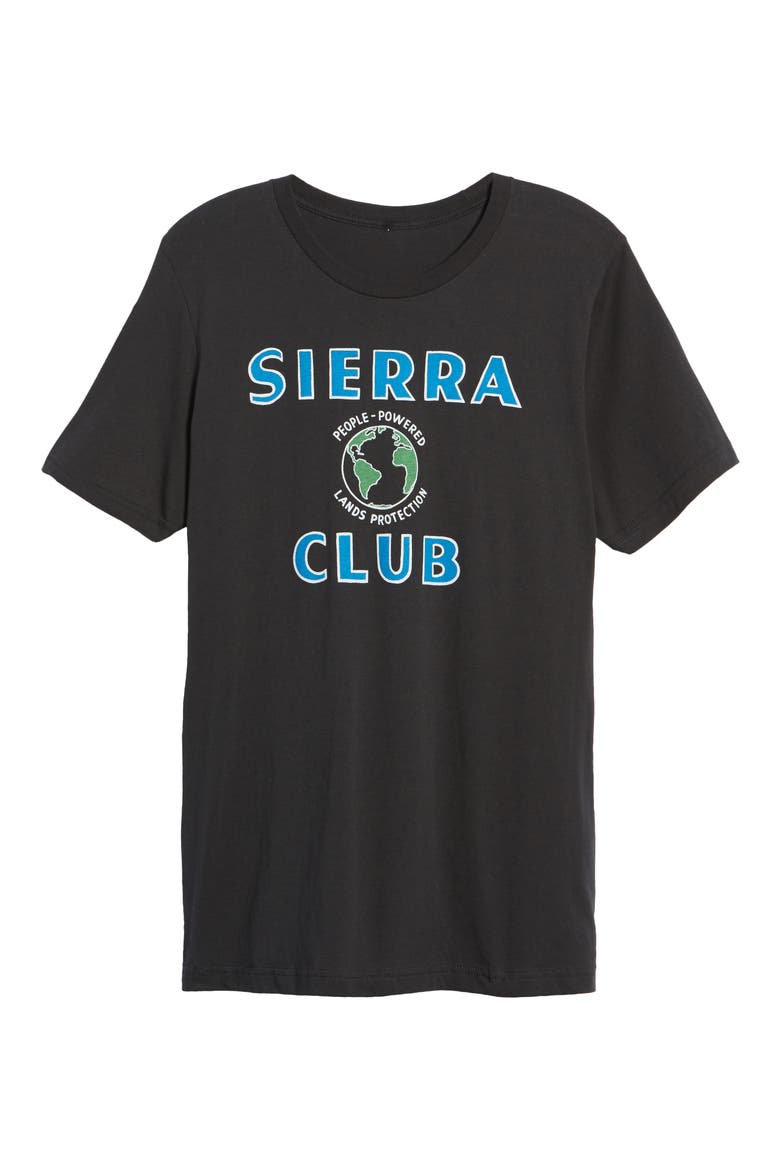 x Sierra Club Explore Enjoy Graphic Tee, Alternate, color, BLACK