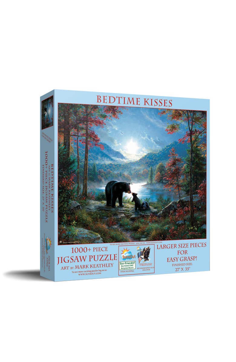 Sunsout Bedtime Kisses 1000 piece Jigsaw Puzzle for Adults Large Pieces, Main, color, Multicolor
