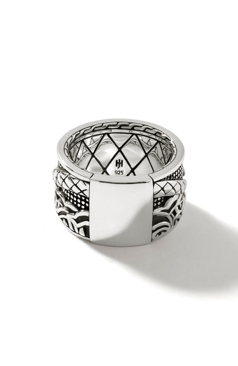 John Hardy Legends Naga Band Ring, Alternate, color, Silver
