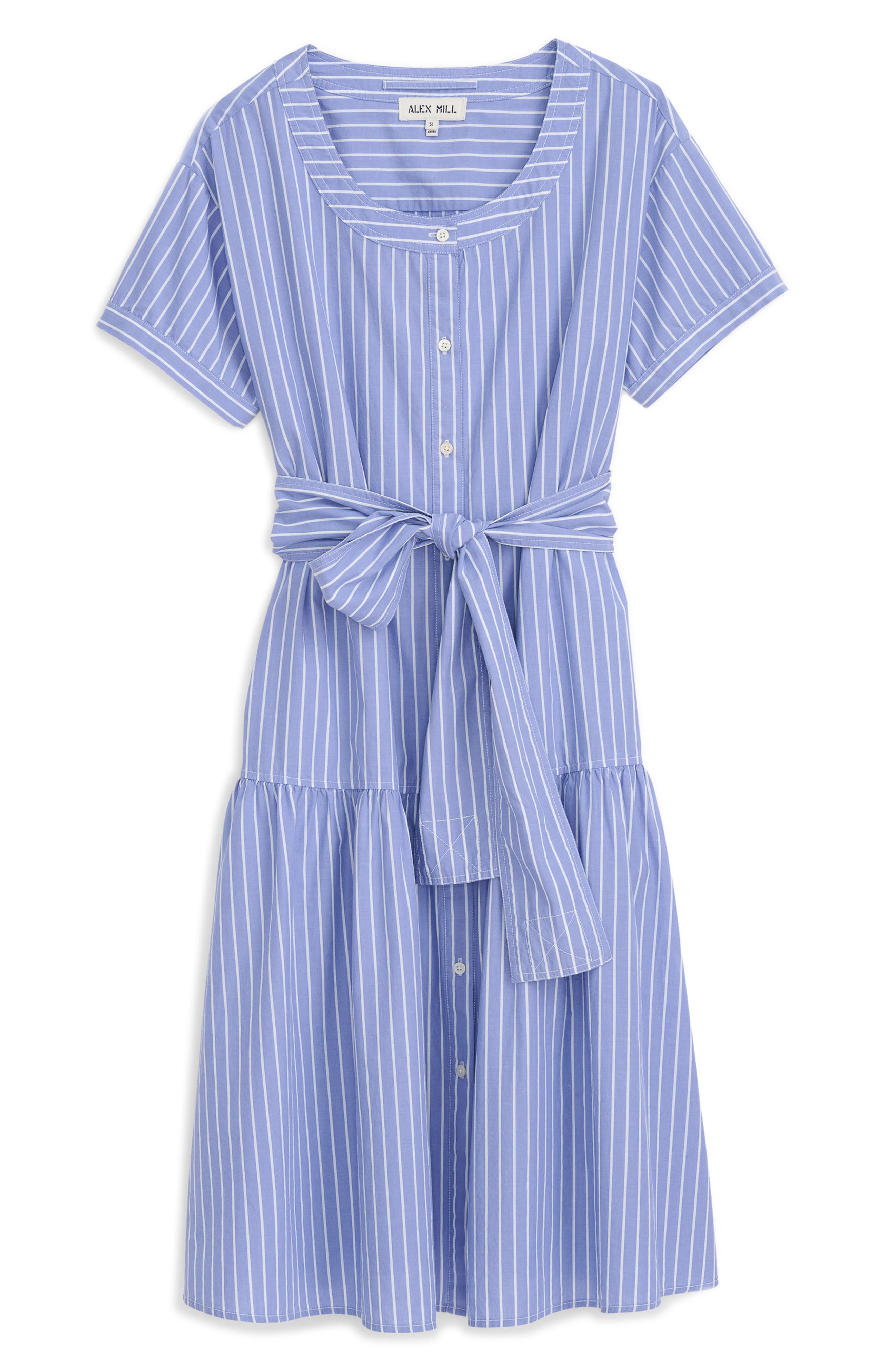 Alex Mill Josie Stripe Cotton Shirtdress