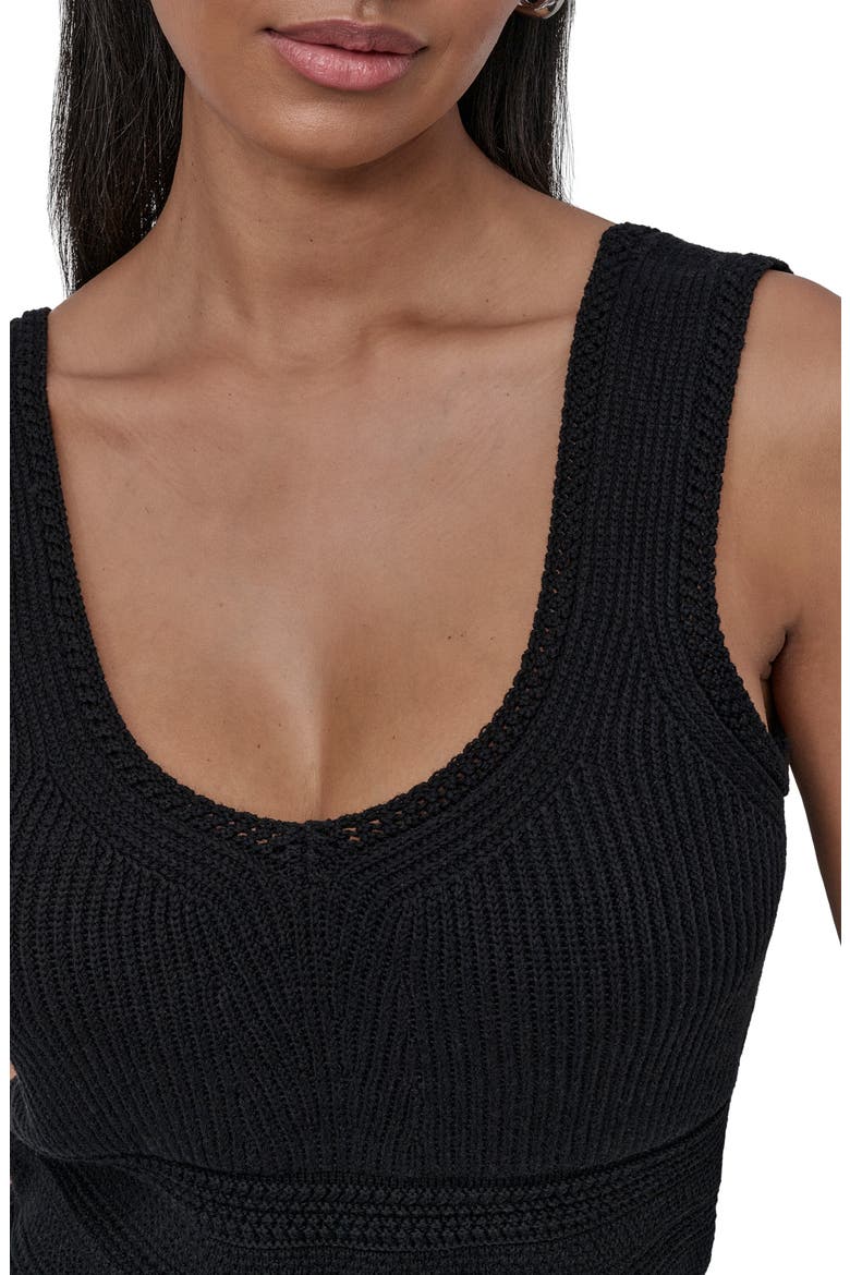 Sleeveless Tank Sweater, Alternate, color, BLACK
