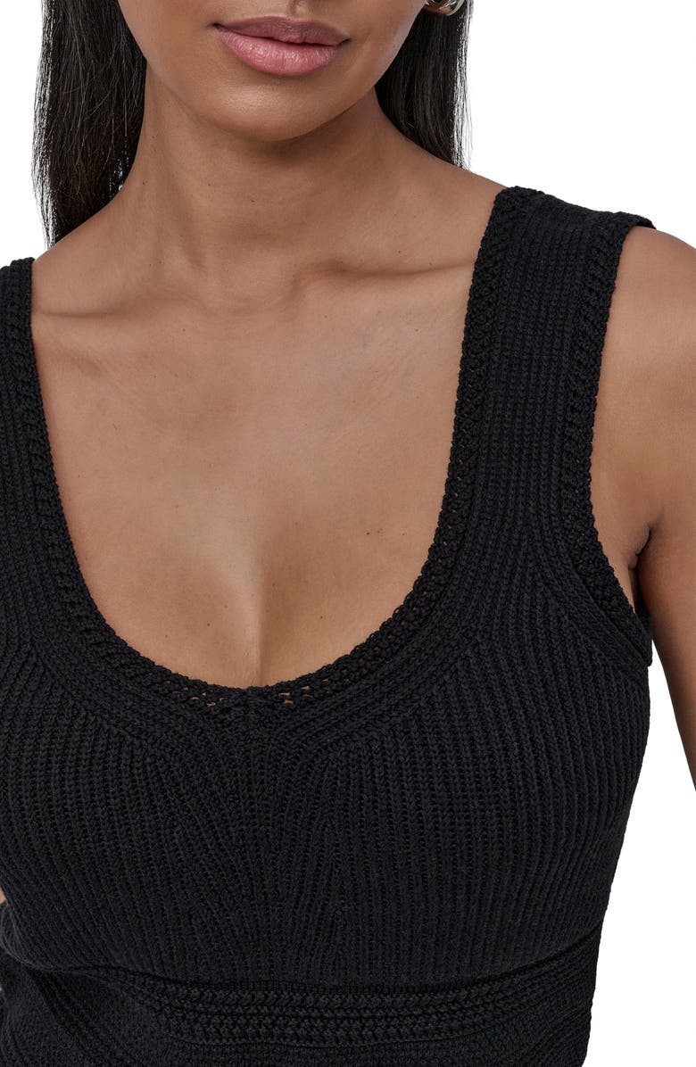 DKNY Sleeveless Tank Sweater, Alternate, color, Black