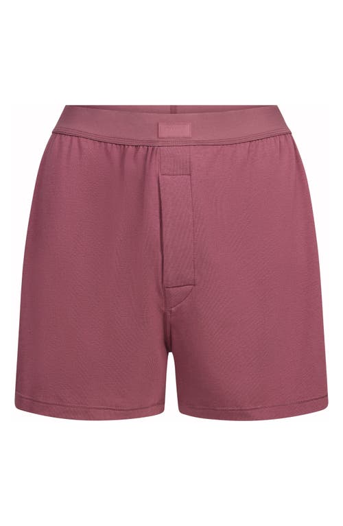 Skims Relaxed Fit Boyfriend Boxer In Pink