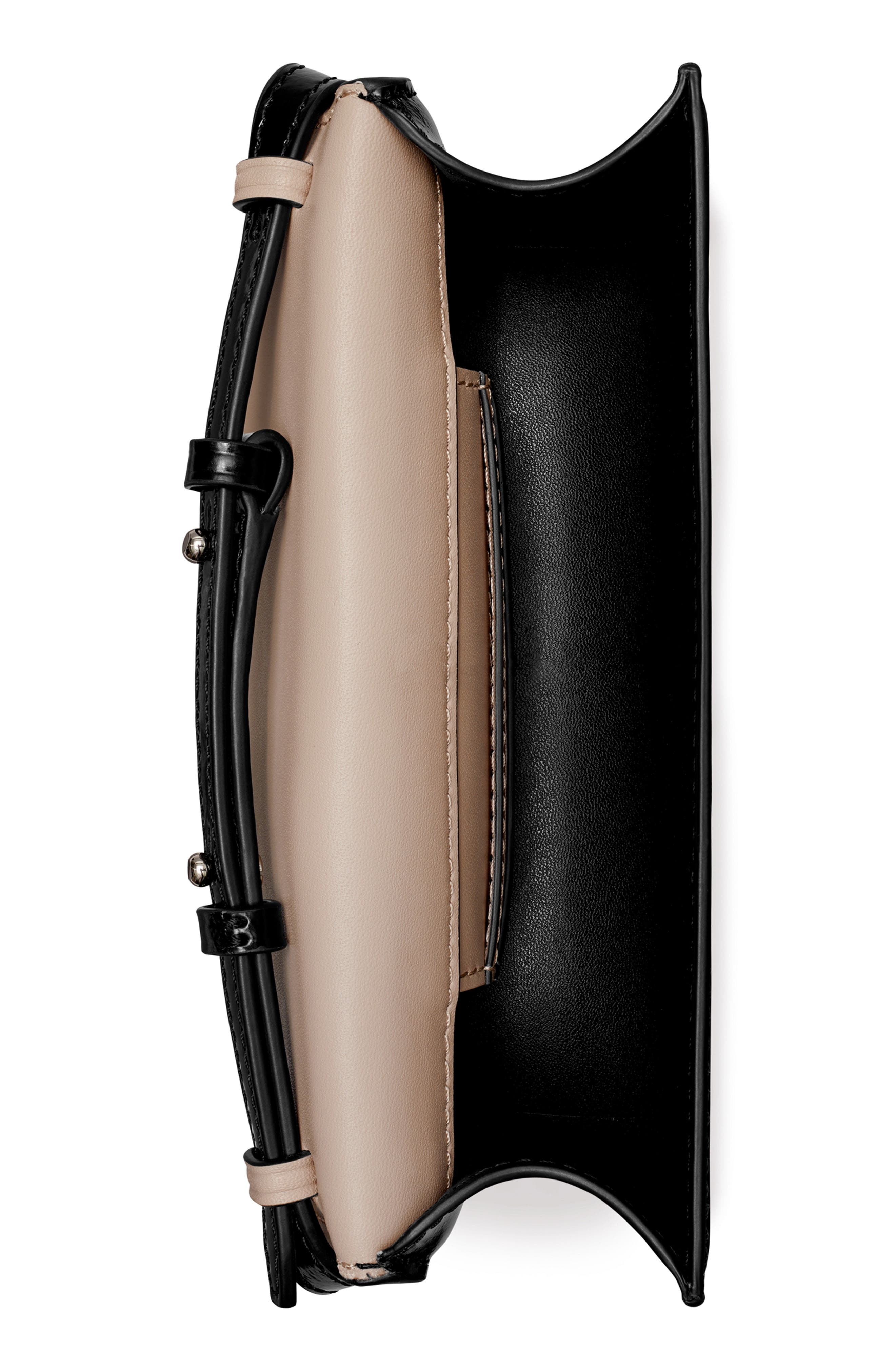 Tory Burch Bon Bon Spazzolato Mini Top-Handle Bag, Alternate, color, 