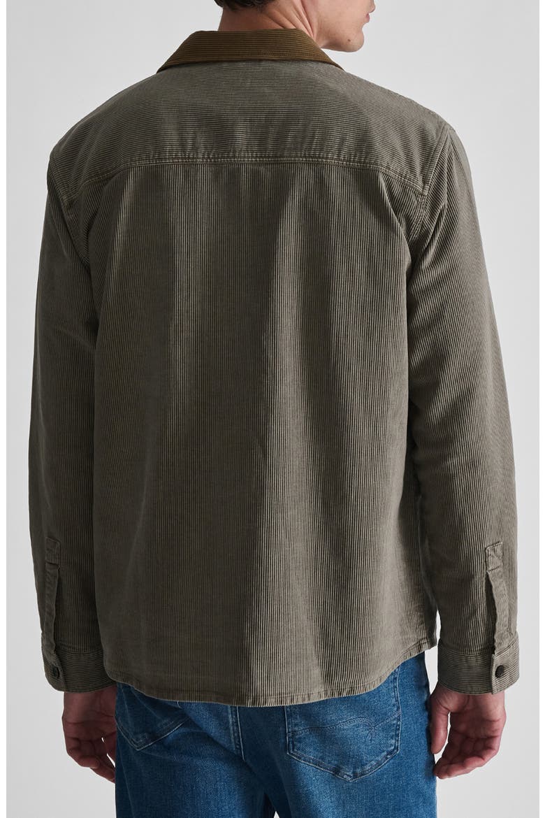 Corduroy Overshirt, Alternate, color, STONE GRAY