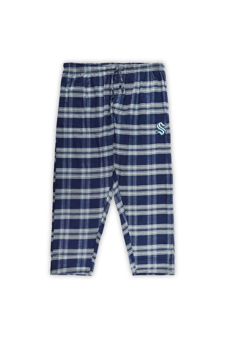 Men's Deep Sea Blue/Gray Seattle Kraken Big & Tall T-Shirt & Pajama Pants Sleep Set, Alternate, color, Navy