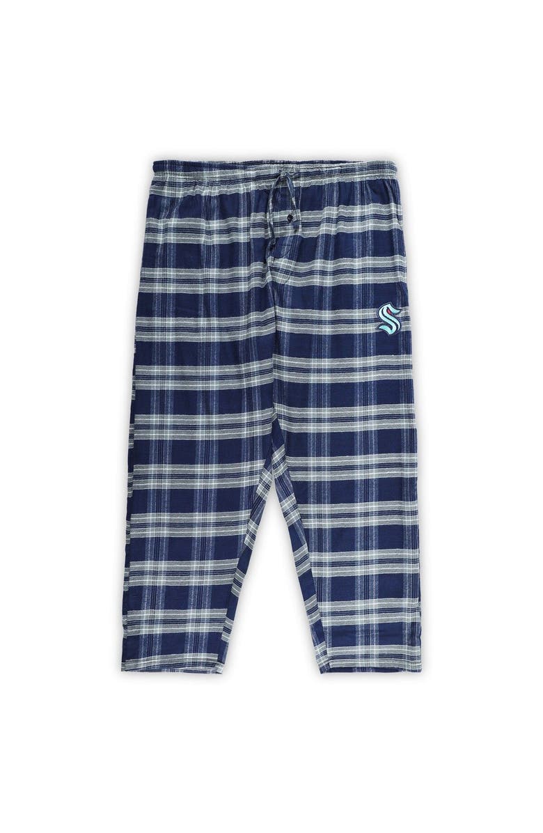 PROFILE Men's Deep Sea Blue/Gray Seattle Kraken Big & Tall T-Shirt & Pajama Pants Sleep Set, Alternate, color, Navy