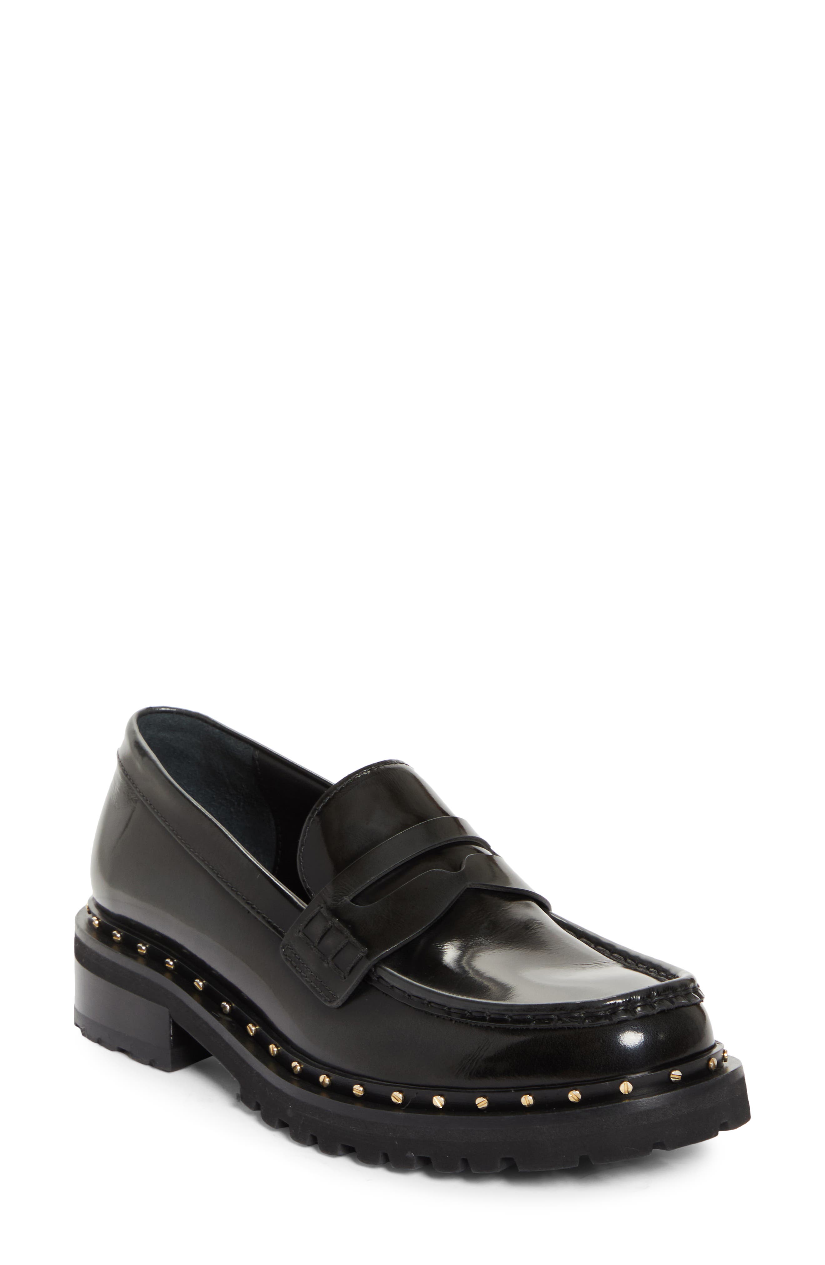 Golden Goose Chunky Penny Loafer, Main, color, Black