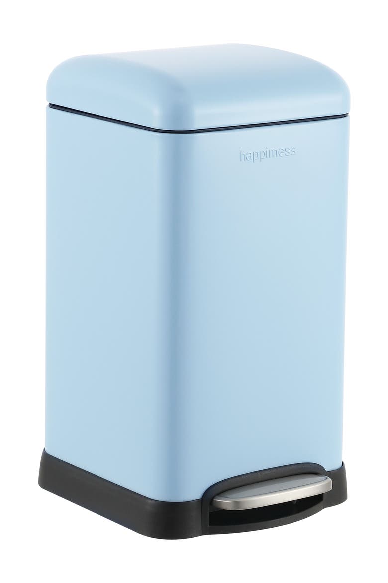 Betty Retro Mini 3.2-Gallon Step-Open Trash Can, Main, color, Tide Pool Blue